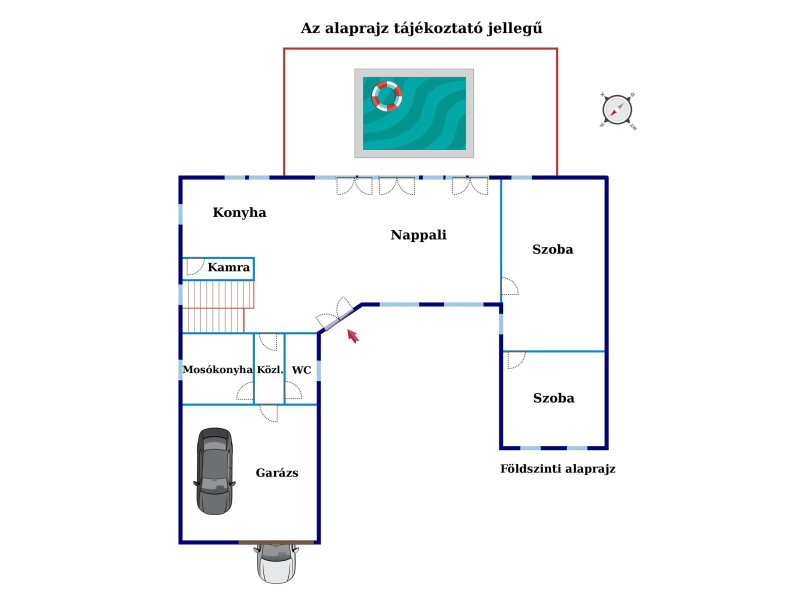 Tükörhegyen igényes Meditárrán családiház