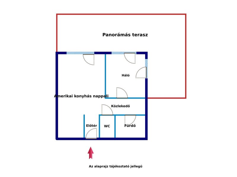 PENTHOUSE JELLEGŰ PANORÁMÁS LAKÁS A RÓMAI -KERTBEN